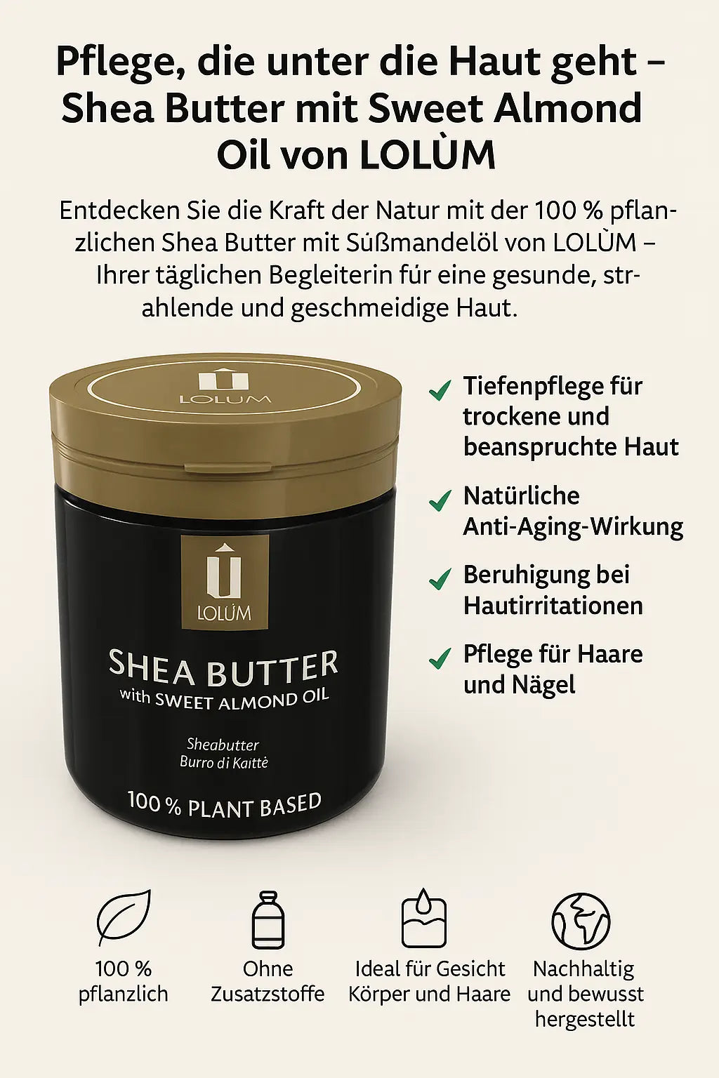 Shea Butter mit Sweet Almond oil