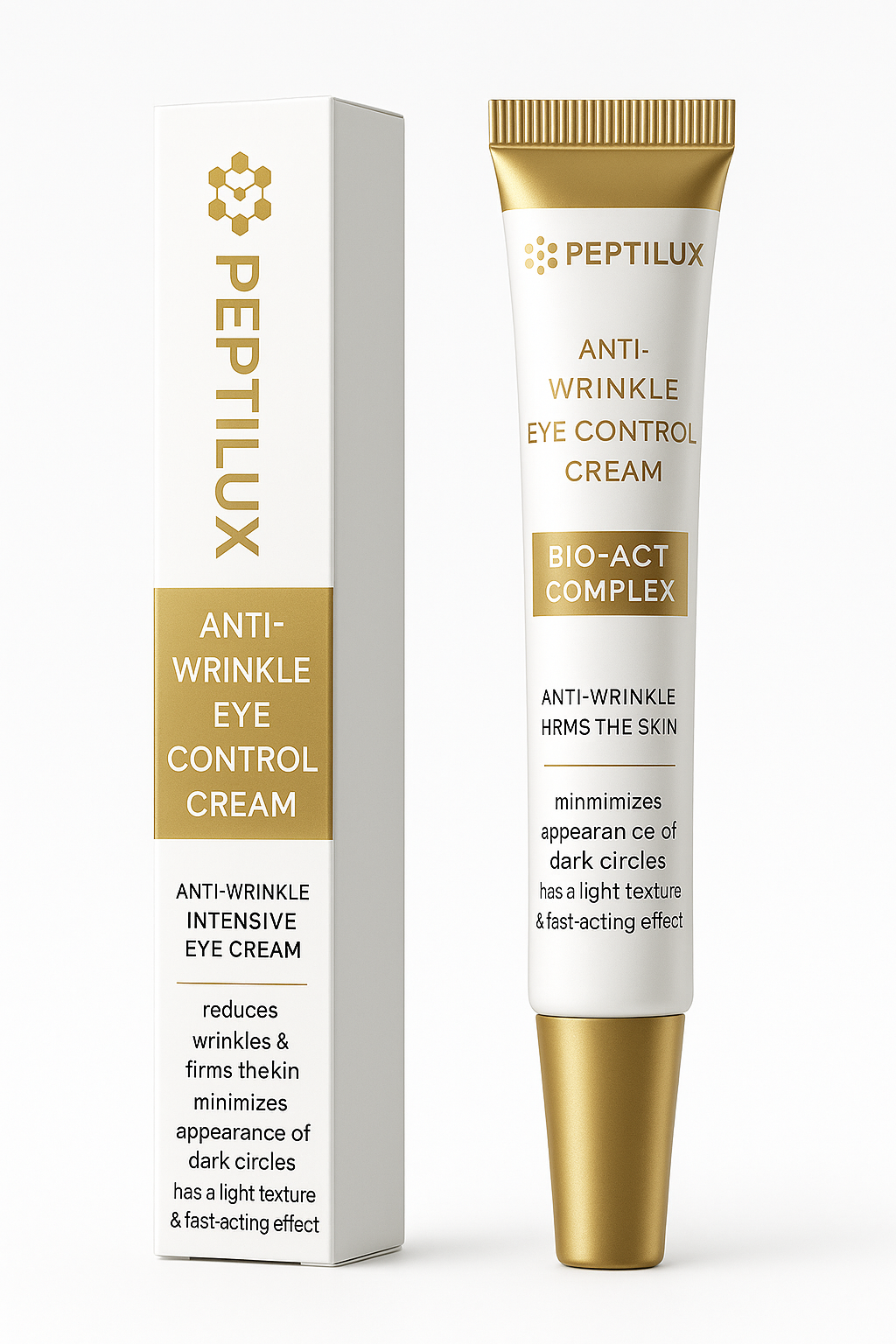Peptilux – Anti-Falten Augencreme „Shock Action"-Effekt mit LIPHASYN™ - 20 ml - LUX001