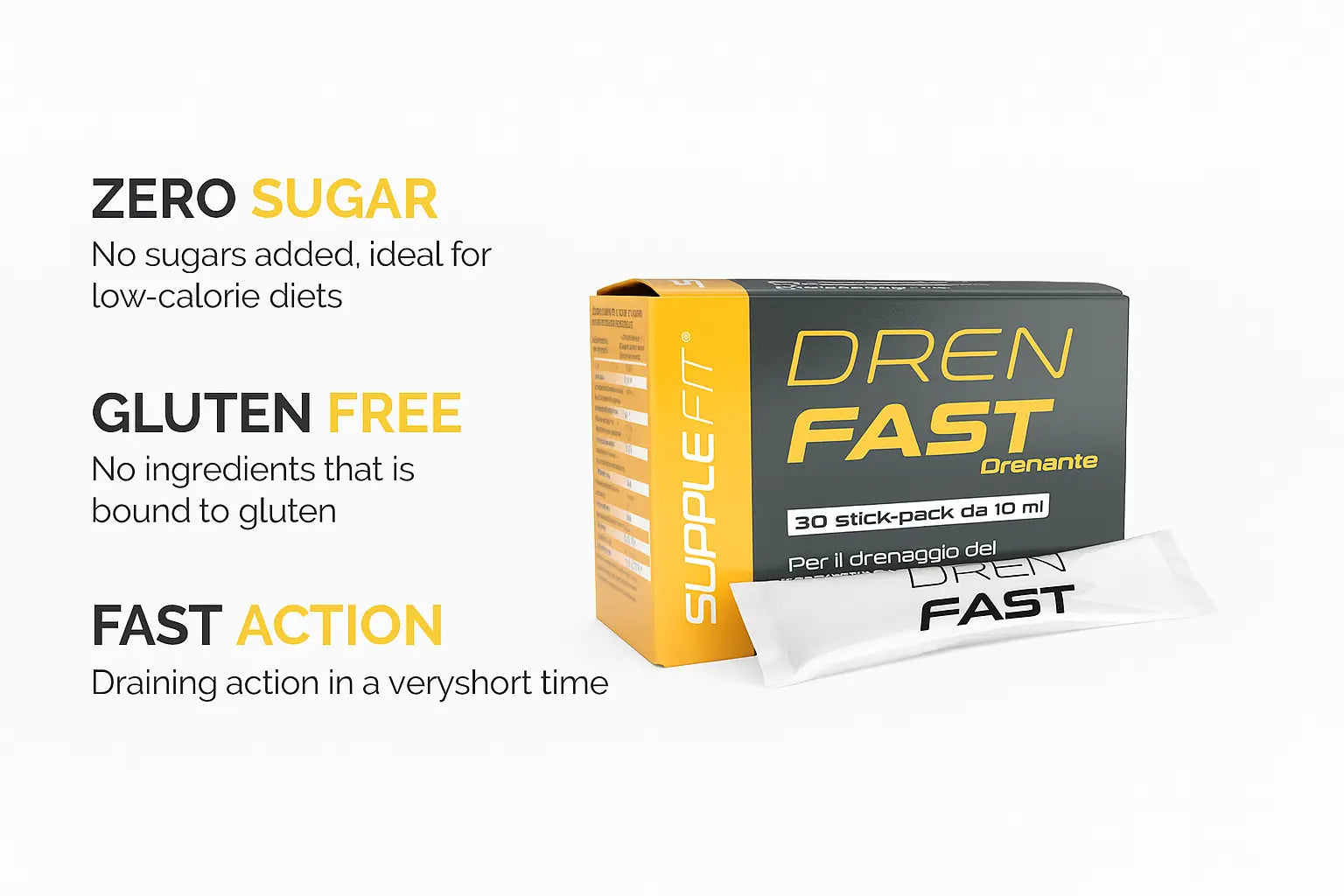 DREN FAST Nahrungsergänzung für Entgiftung – 300 ml | INTB007