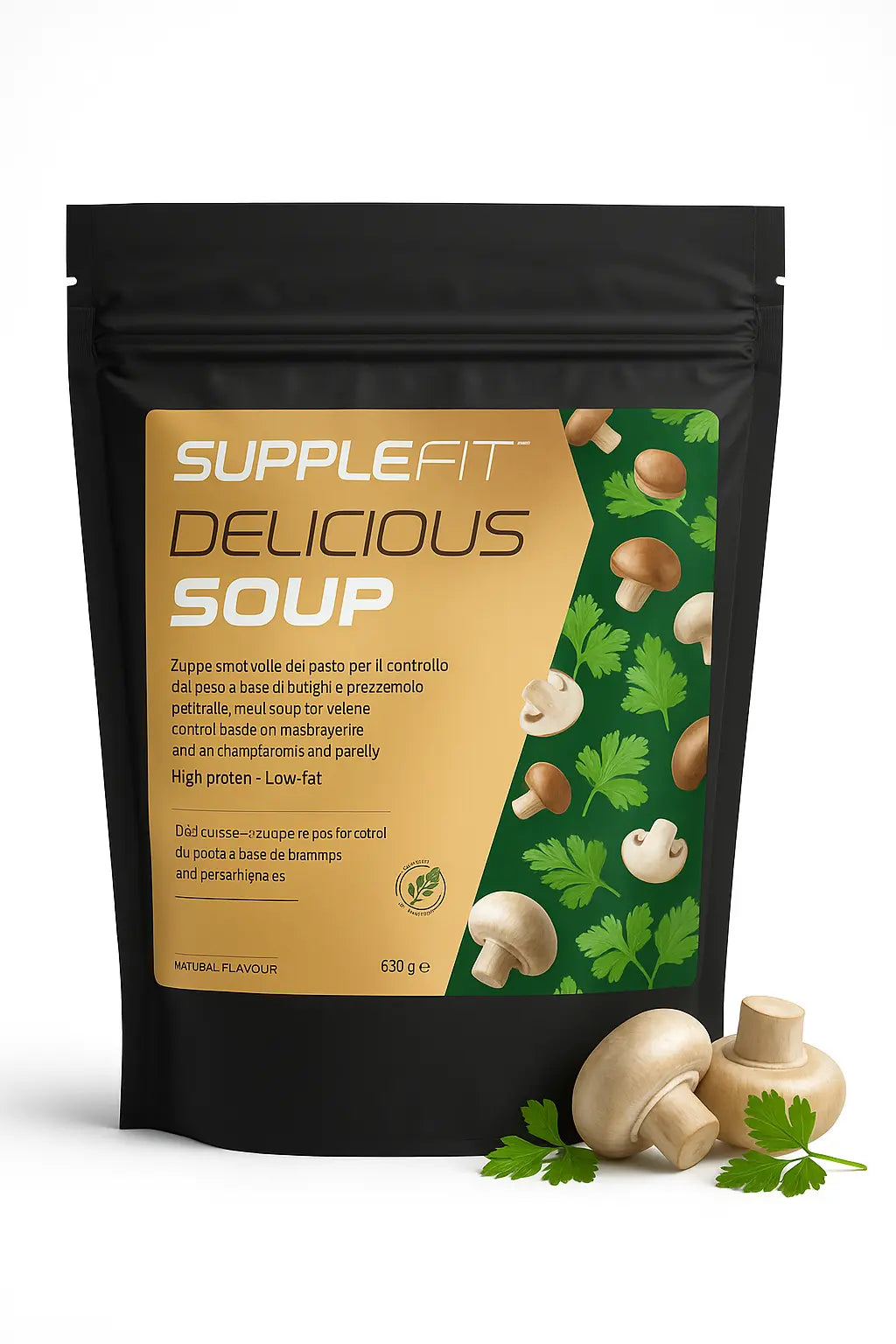 DELICIOUS SOUP Pilze & Petersilie, mit Papamelina SU0024