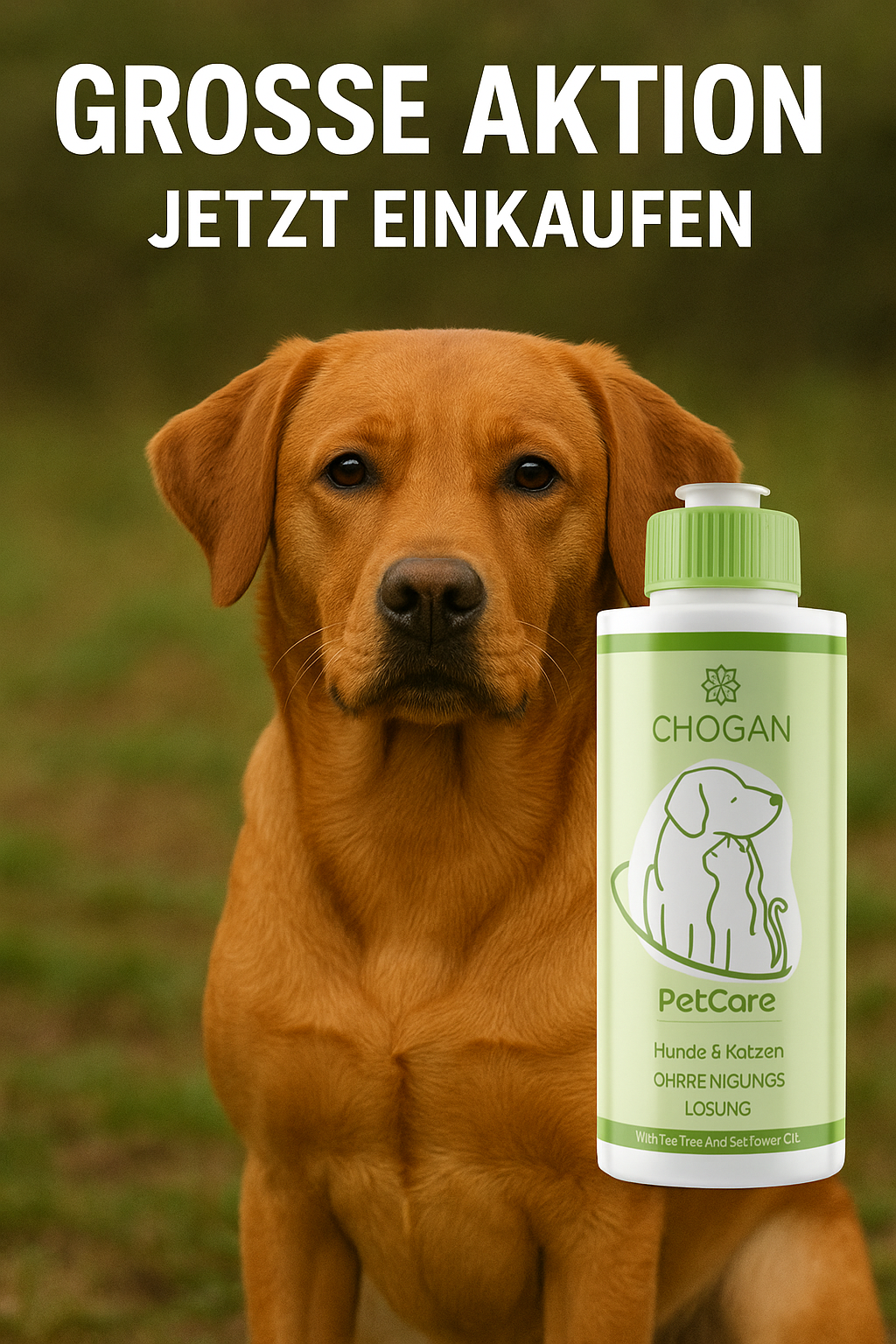 Ohrenreiniger für Hunde und Katzen - AN03