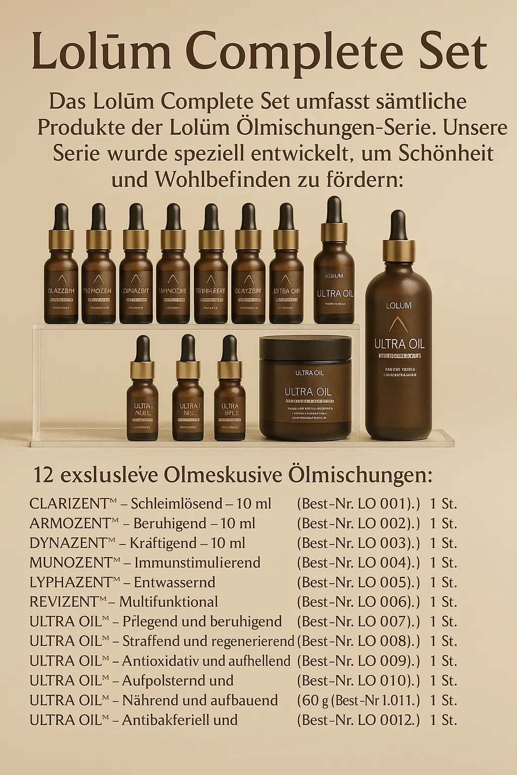 Lolûm Complete Set -Ölmischungen-Serie Cod: LOLSET03