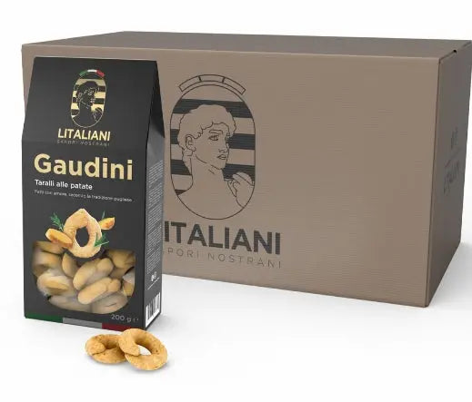 Gaudini – 24 Packungen Taralli mit Kartoffeln 4800 g (24 × 200 g)