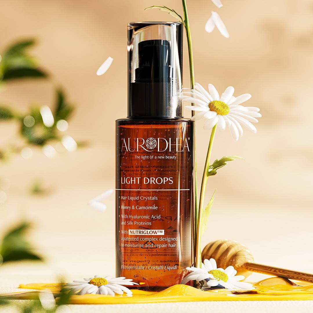 LIGHT DROPS Honey & Camomile – Flüssigkristalle für Haare - 50 ml - CAP28