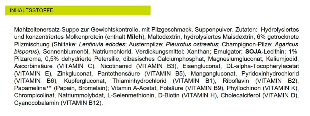 DELICIOUS SOUP Pilze & Petersilie, mit Papamelina SU0024