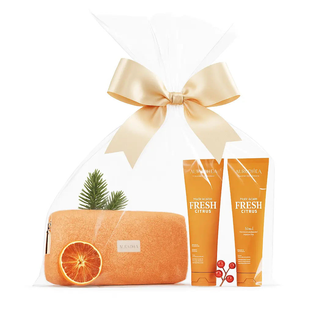 Körperpflege-Set Fresh Citrus – Peeling & Creme 150 ml