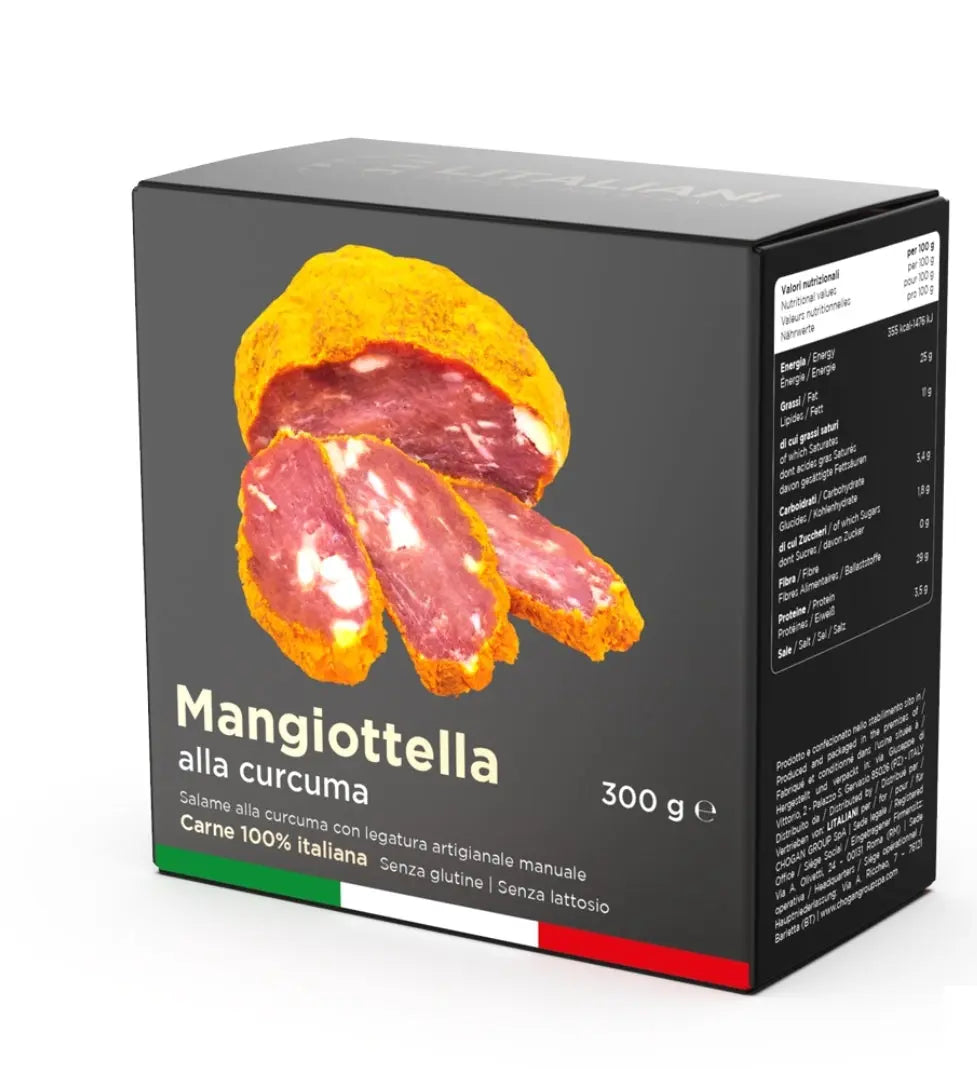 Mangiottella Salami mit Kurkuma – 300 g Litaliani