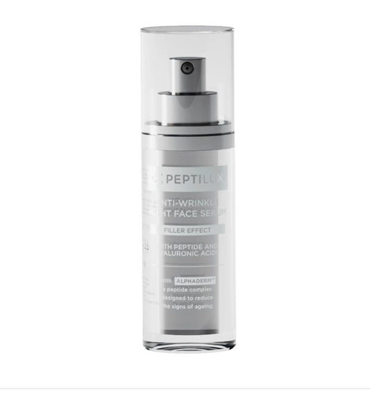 Peptilux – Anti-Falten-Nachtserum „Filler-Effekt' mit ALPHADERM™ - 30 ml - LUX005