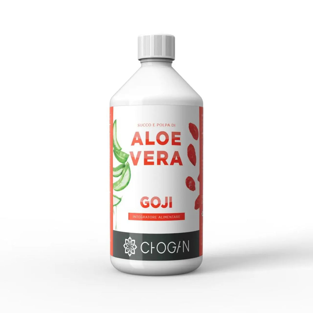 Aloe Vera Saft und Fruchtfleisch der Aloe Vera mit Goji 1 L