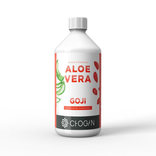 Saft und Fruchtfleisch der Aloe Vera mit Goji (Nahrungsergänzungsmittel) – 1 L
