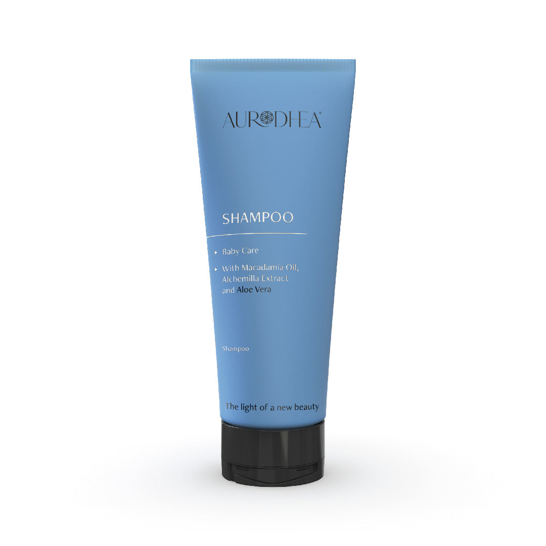 Baby Shampoo - 200 ml Angereichert mit Macadamiaöl, Frauenmantel-Extrakt & Aloe Vera