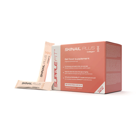 SKINAIL PLUS – Nahrungsergänzungsmittel in Gelform für Haut, Haare & Nägel - 300 ml Mit dem patentierten Komplex SKINHELP™ INTB031